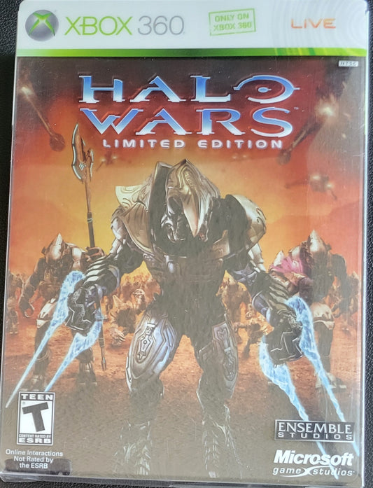 RARE Halo Wars Limited Edition Box Set - (CIB) - Microsoft XBOX 360 - Pre-Owned Like New CLEAN DISC