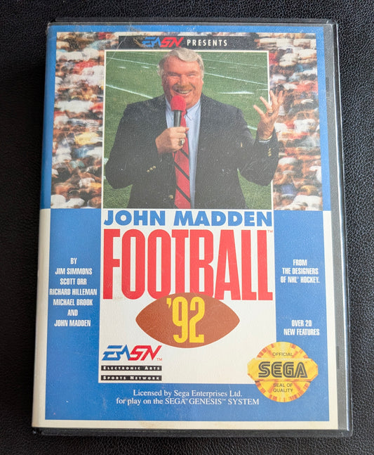 John Madden Football ’92 - Boxed CIB (Sega Genesis) | 1991 | Sports / Football
