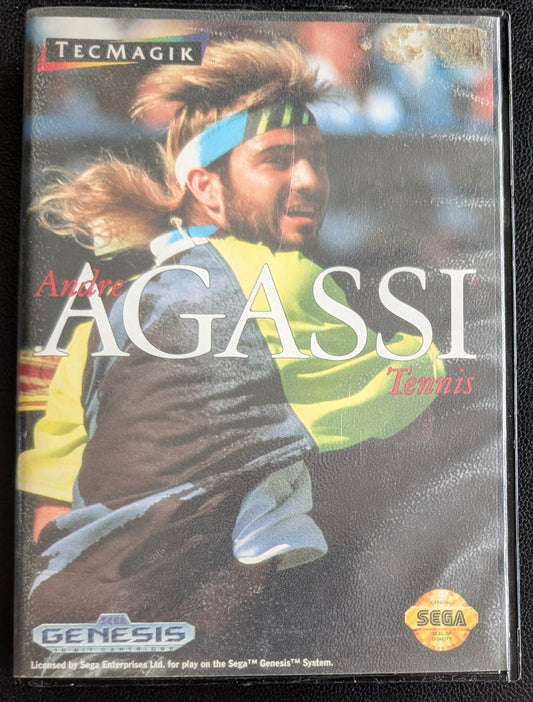 AGASSI Tennis - Boxed CIB (Sega Genesis) | 1993 | Sports / Tennis