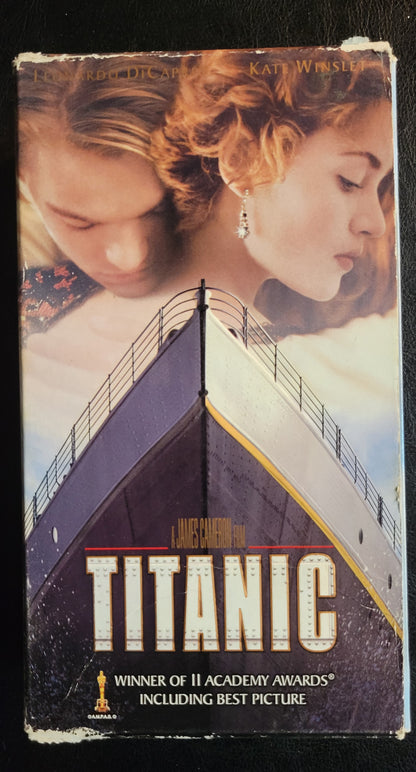 Collectors Box Set ORIGINAL: TITANIC 1980's Box Set Of 2 VHS Tape + Box Pre - Owned