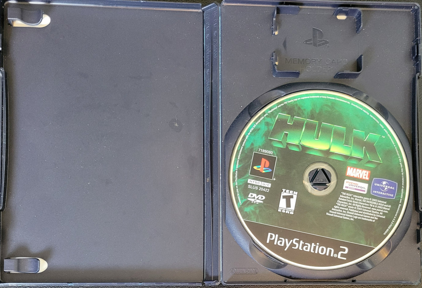 HULK - Sony PlayStation 2 PS2 Pre-Owned Tested & Working