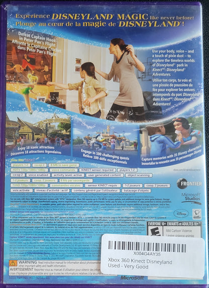 Disneyland Adventures Kinect – Microsoft Xbox 360 CIB – Clean Disc – RE-SEALED (2011)
