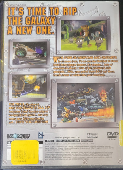 Ratchet Clank Greatest Hits + Poster - Sony PlayStation 2 PS2 (CIB) Pre-Owned Tested & Working Great Shape!