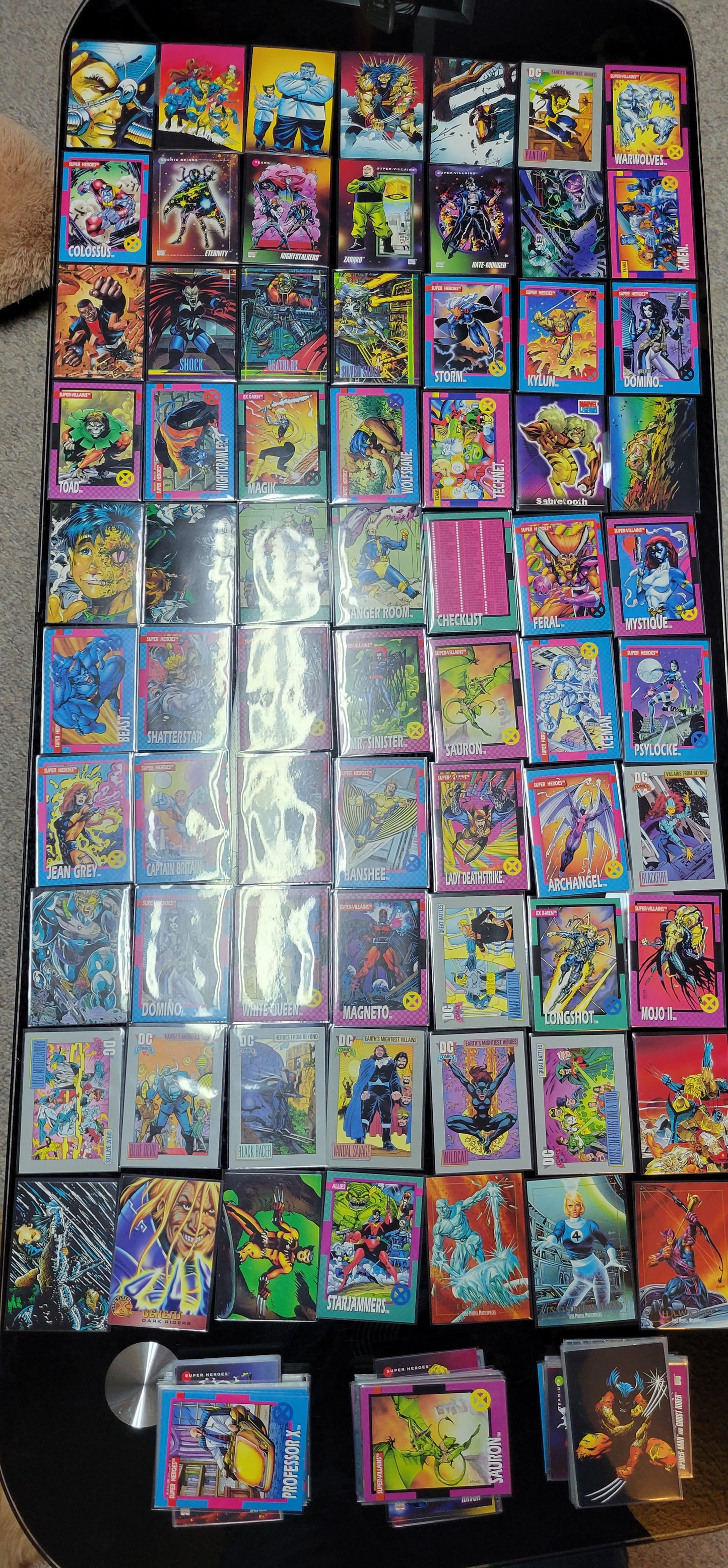 MASSIVE Marvel & DC Comics Early Edition Trading Cards All Near Mint All Super Heros Included! MINT