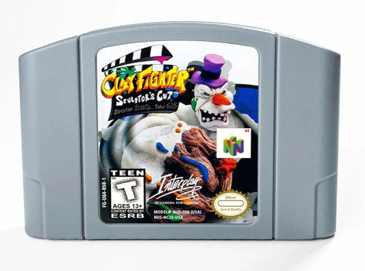 CLAY FIGHTER: Sculptor's Cut ( Nintendo 64 Console 2000 ) Ntsc Or Pal Cartridge Only