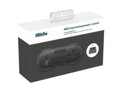 8BitDo SN30 Wireless Gamepad for Original SNES (Super Nintendo) | Multiple Colors | Wireless Controller | Includes Receiver