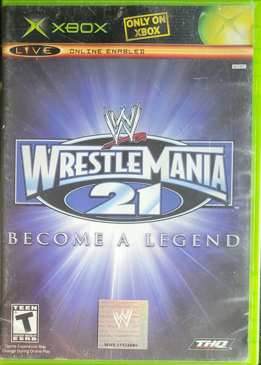WrestleMania 21 - (CIB) OG Microsoft XBOX  Pre-Owned Great Shape Tested & Working CLEAN DISC