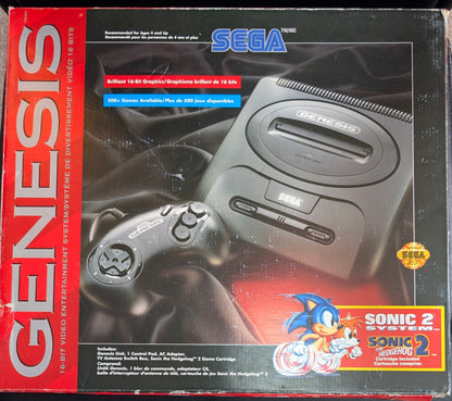 MINT Sega Genesis Model 2 Sonic 2 Edition – OPEN BOX | Complete | FACTORY New Condition