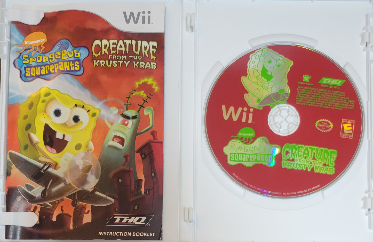 SpongeBob SquarePants: Creature from the Krusty Krab – 2006 Nintendo Wii CIB – RE-SEALED + Clean Disc