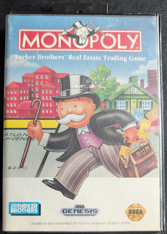 Monopoly - Boxed CIB Hang Tab (Sega Genesis) | 1993 | Board / Strategy
