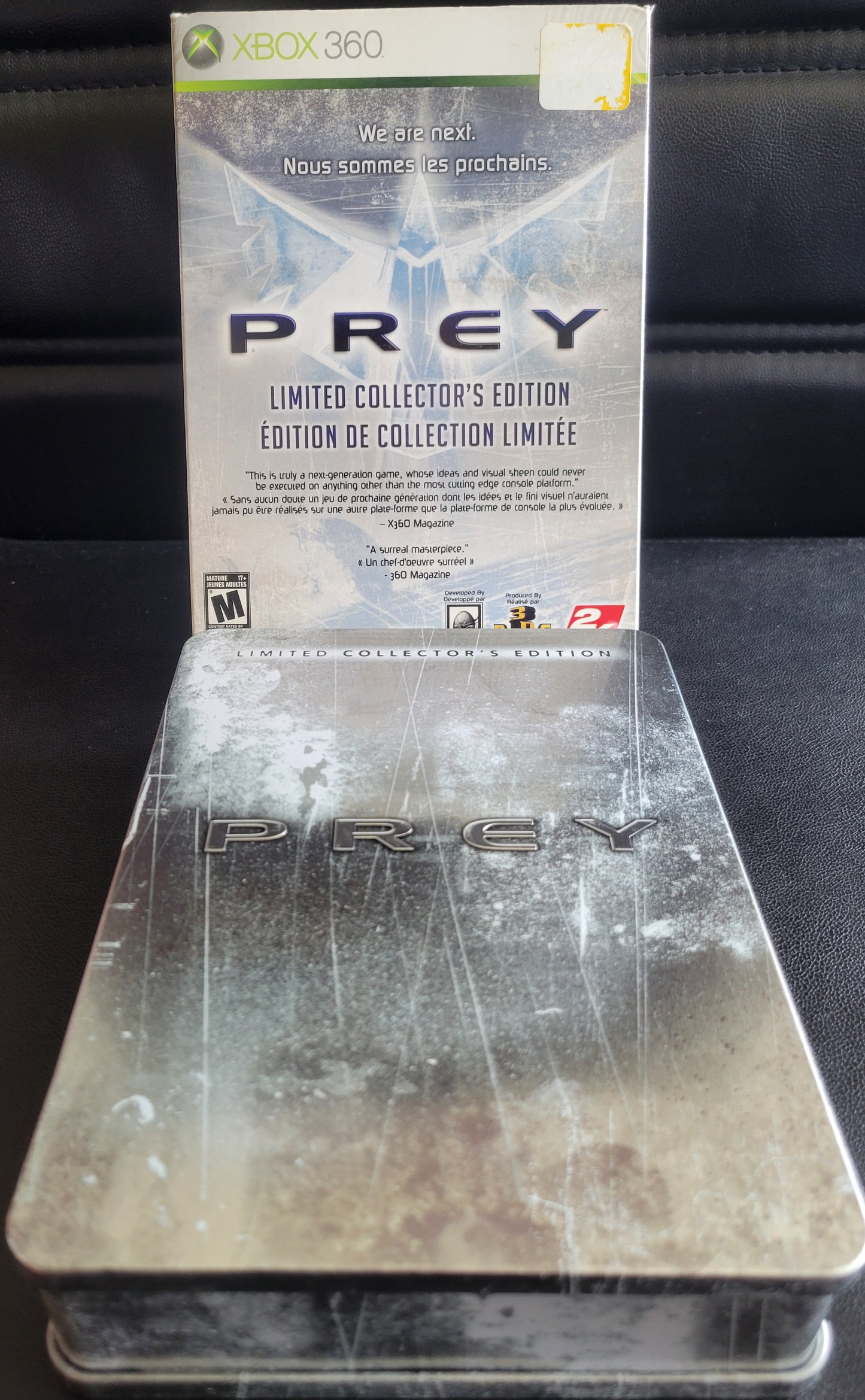 PREY Limited Collectors Edition (CIB) - Microsoft XBOX 360 - Pre-Owned Like New CLEAN DISC