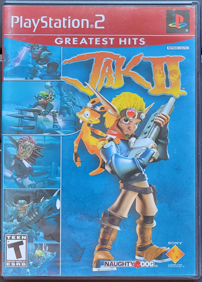 EARLY *LOW POP BLUE ART* JAK 2 Greatest Hits Edition - Sony PlayStation 2 PS2 CIB Pre-Owned Great Shape! Tested & Working