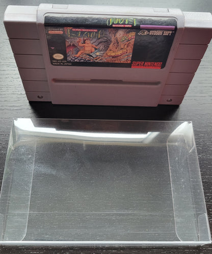 Super Adventure Island - SNES - Super Nintendo Ent. System 1995 NTSC Cartridge + Protector MINT