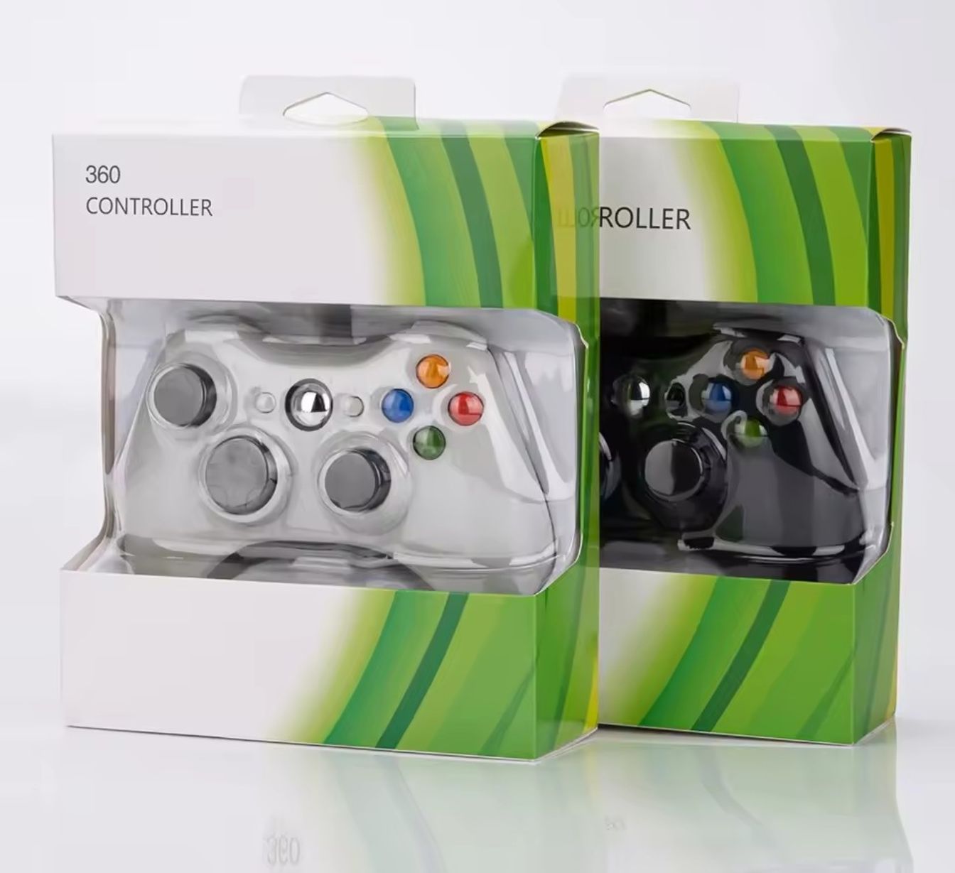 Microsoft Xbox 360 Controller | Multiple Colors | OEM Replacement Gamepad | Wired + Wireless