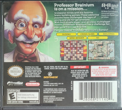 🧩 Professor Brainium’s Games – Nintendo DS – Re-Sealed – Cartridge Only Tested & Working
