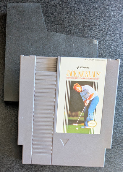 Jack Nicklaus' Greatest 18 Holes of Major Championship Golf (1990) - Nintendo NES | Authentic | Cleaned & Tested + Protection Sleeve