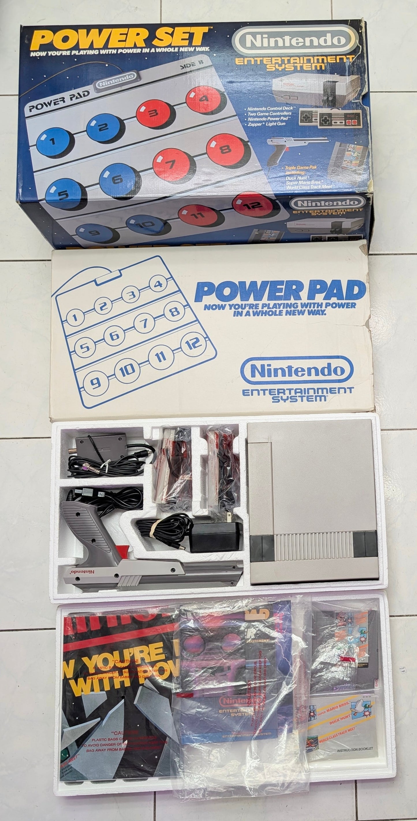 Nintendo NES Power Set Complete CIB (1988) - Original Owner | Pristine Collector Condition