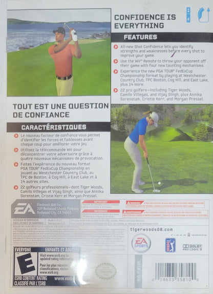 Tiger Woods PGA Tour 08 – Nintendo Wii CIB – Great Shape – Clean Disc