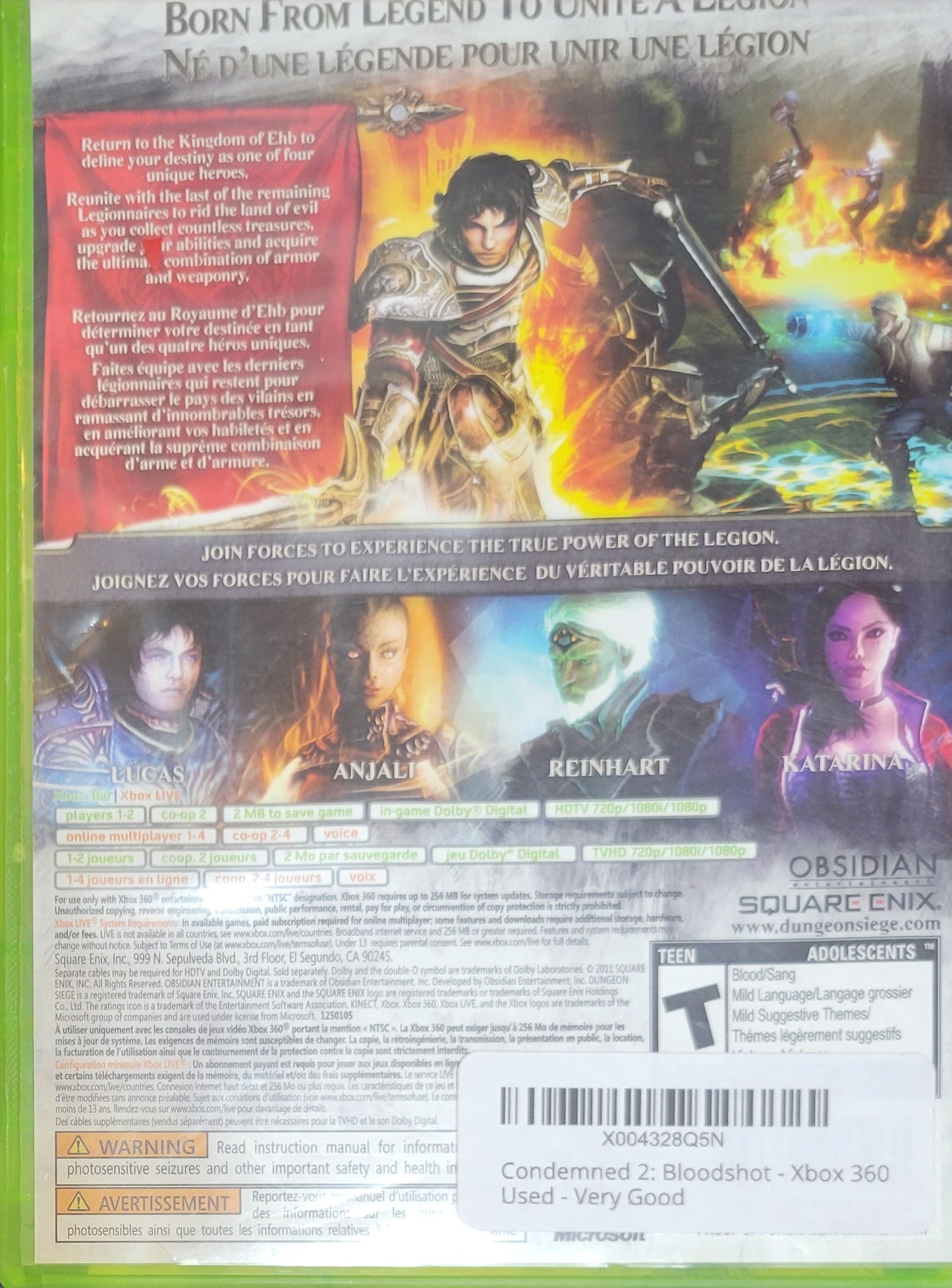 Dungeon Siege 3 – Microsoft Xbox 360 CIB – Clean Disc – RE-SEALED (2011)