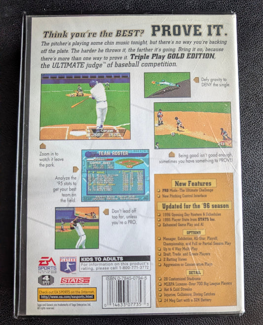 Triple Play Gold Edition - Boxed CIB (Sega Genesis) | 1993 | Sports / Baseball
