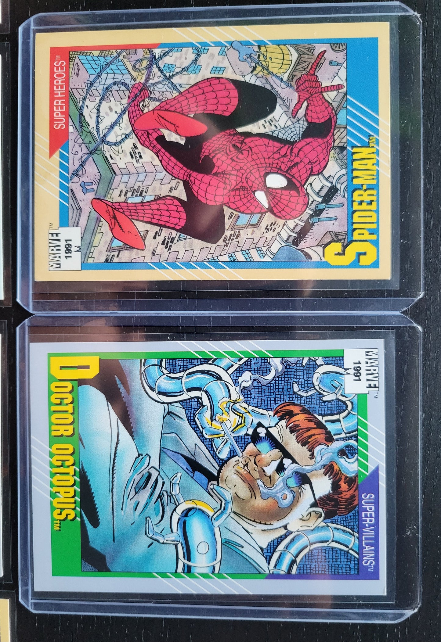 1991 EDITION Marvel Cards One & Only Extremely Rare Set Spider-Man Dr Octopus 2nd Time Seen On Cards! Mint Condition AUTHENTIC 10 Pieces AA+