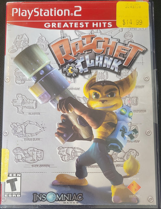Ratchet Clank Greatest Hits + Poster - Sony PlayStation 2 PS2 (CIB) Pre-Owned Tested & Working Great Shape!