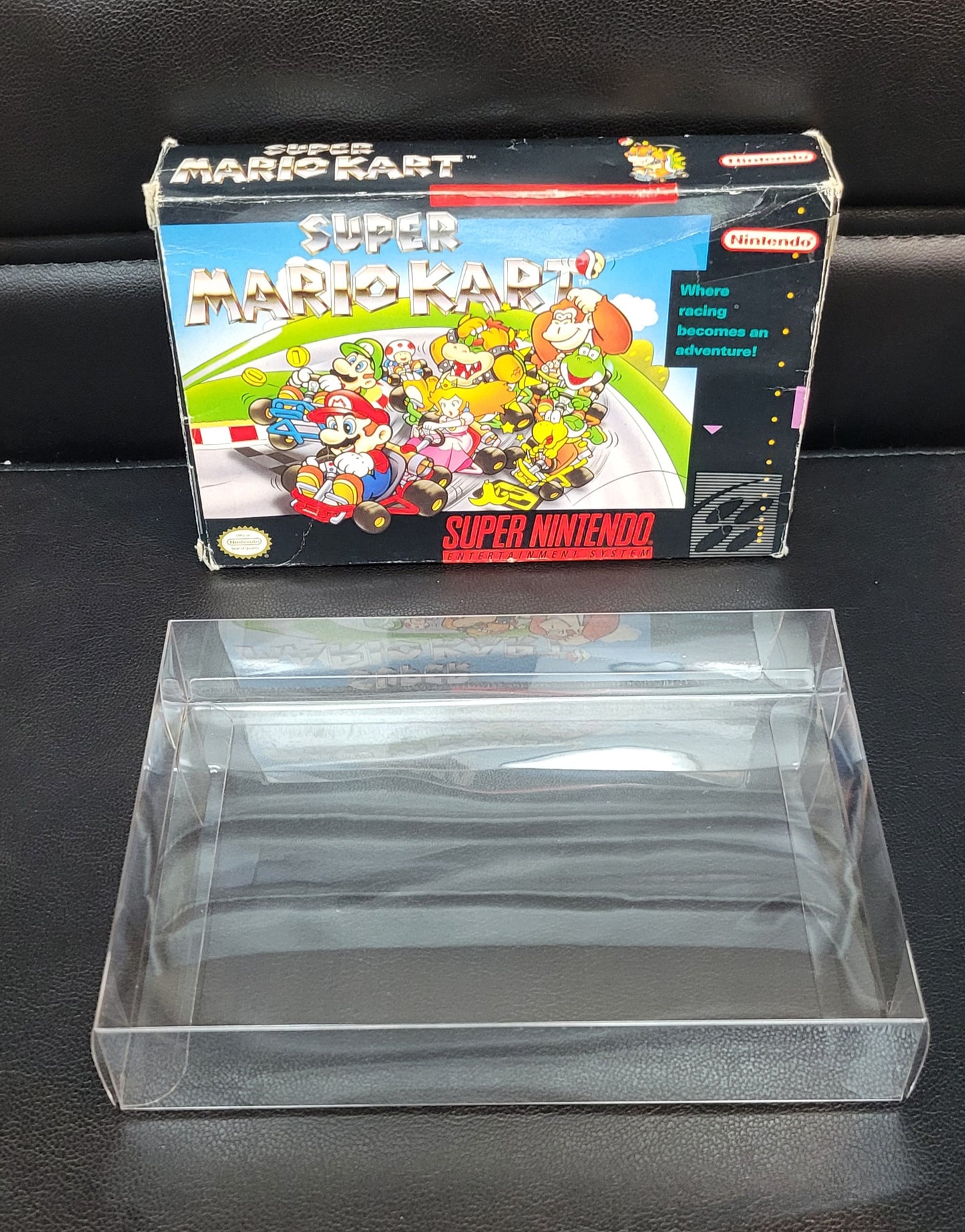 Super MARIO KART Authentic CIB 1992 SNES Authentic Cartridge (Super Nintendo Entertainment System) Classic Arcade Game Great Original Condition Immaculate