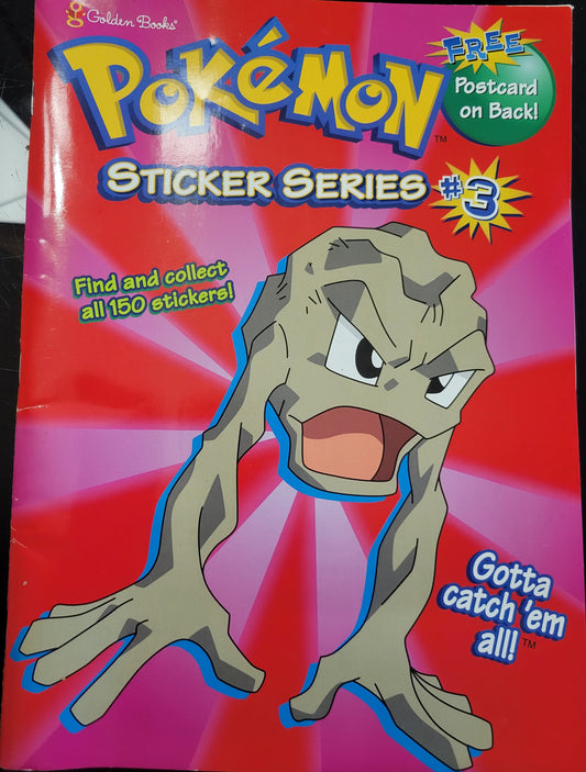 1st Edition Pokémon Sticker Series # 3 *STICKERS STILL IN TACT* Orignal Golden Books Collector's Chapter Book All Ages Collector's Condition