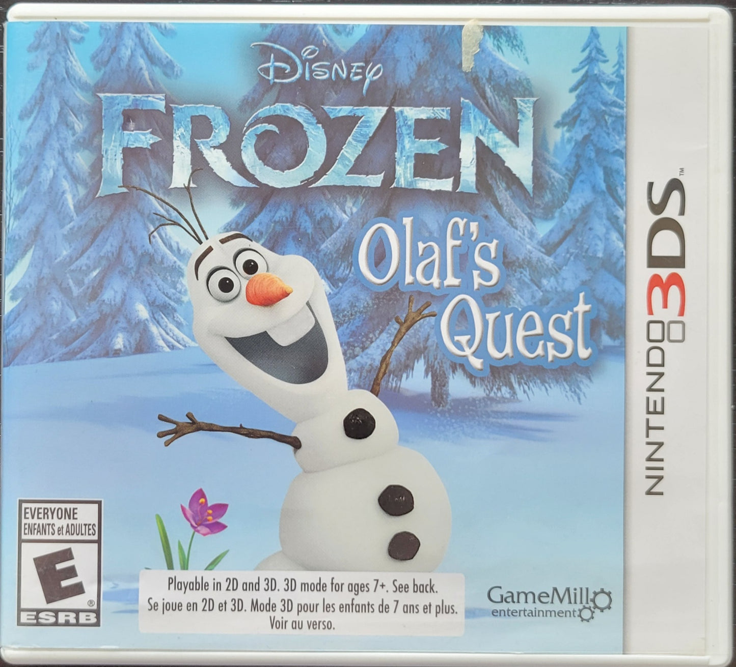 Disney's FROZEN: Olaf's Quest - Nintendo 3DS 2008 - Handheld Console NTSC Cartridge Tested & Working