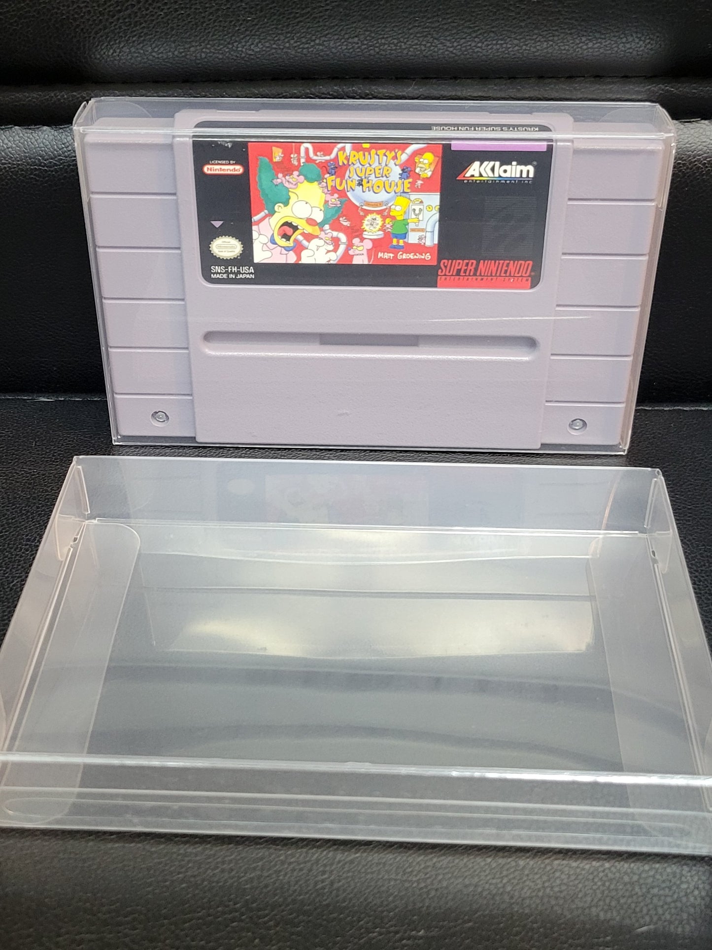 AUTHENTIC 1992 Krustys Super Fun House SNES Cartridge (Super Nintendo Entertainment System) Classic Arcade Game Great Original Condition