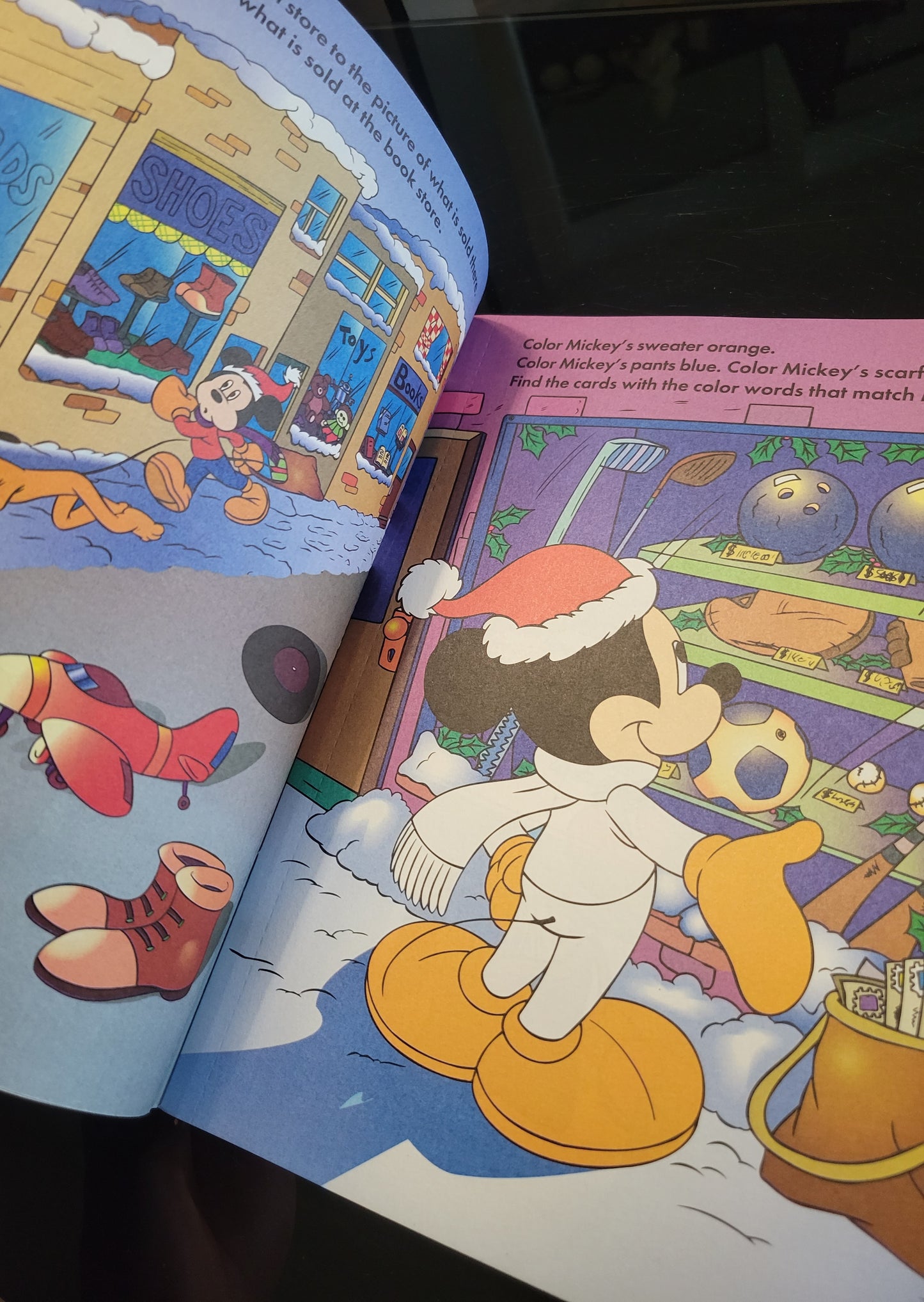 Vintage MICKEY MOUSE Mickey & Friends: Jingle All The Way 1997 Christmas Activity Workbook ORIGINAL Pre-Owned