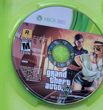 GTA Grand Theft Auto 5 - Microsoft XBOX 360 - CIB Pre-Owned Great Shape Tested & Working