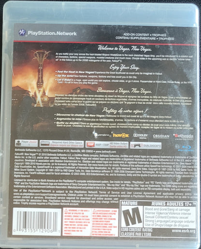 Fallout: New Vegas (CIB) – Sony PlayStation 3 PS3 – Clean Disc