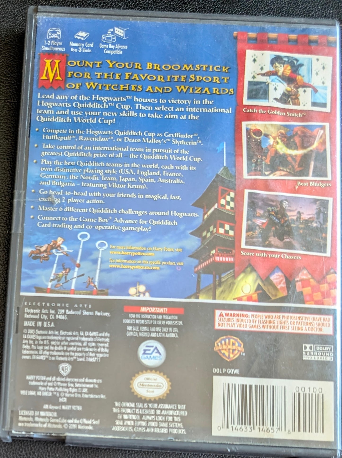 Harry Potter: Quidditch World Cup (2003) - CIB Nintendo GameCube | RE-Sealed