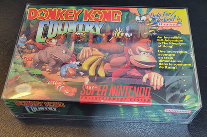 DKC Donkey Kong Country (SNES) - Super Nintendo Ent. 1994 Cart In Pristine Condition - CWB Box + Cartridge