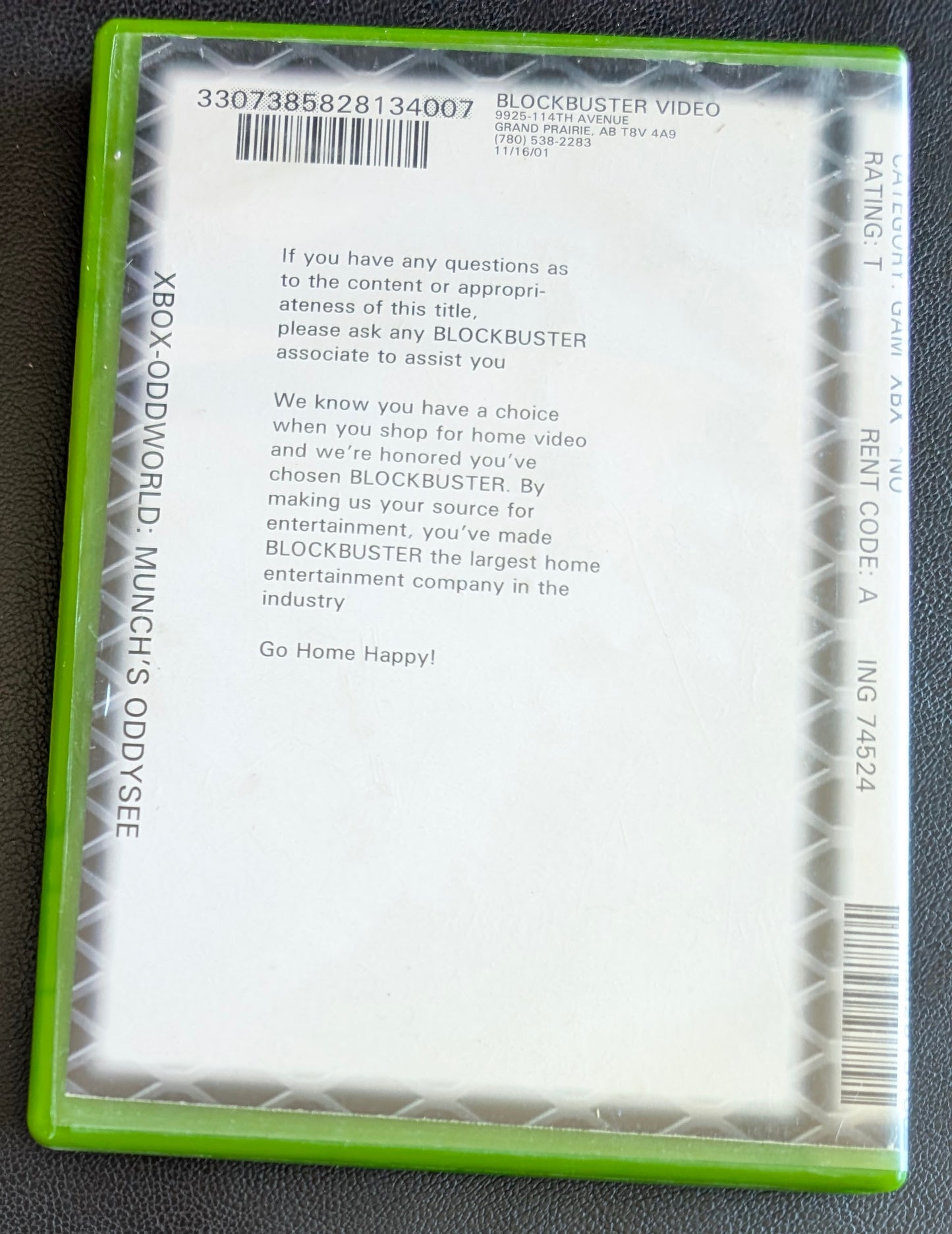 Oddworld: Munch's Oddysee (2001) - CIB Original Xbox | RE-Sealed | Unique Blockbuster Video Store Copy