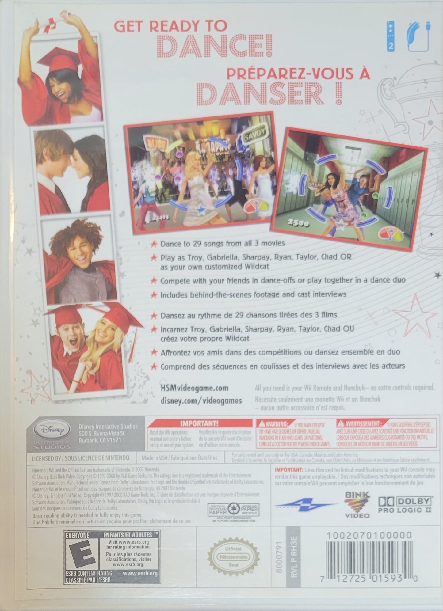 Disney High School Musical 3: Senior Year Dance! – 2008 Nintendo Wii – CIB RE-SEALED