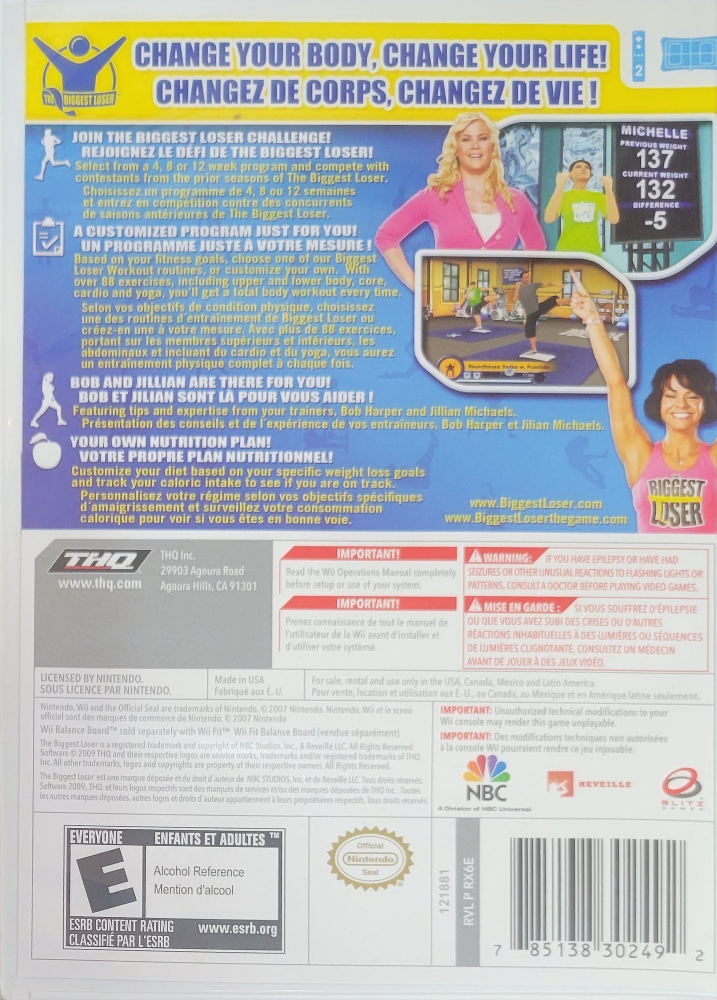 The Biggest Loser – Nintendo Wii CIB – RE-SEALED + Like New