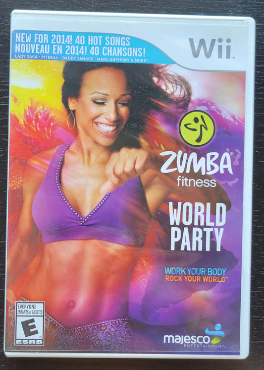 RARE Zumba Fitness: WORLD PARTY - 2013 Nintendo Wii - CIB Tested & Working Clean Disc