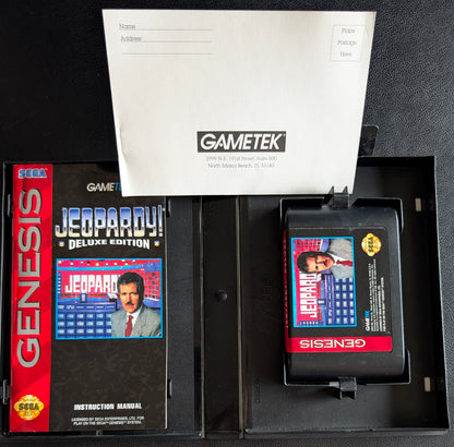 Jeopardy! Deluxe Edition - Boxed CIB (Sega Genesis) | 1993 | Trivia / Party