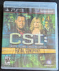CSI: Crime Scene Investigation – Hard Evidence (2007) - CIB PlayStation 3 (PS3) | RE-Sealed