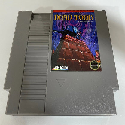 DEAD TOMB: A Temporal Adventure - NES Nintendo Entertainment System 1985 72 Pin 8 Bit Video Game Cartridge