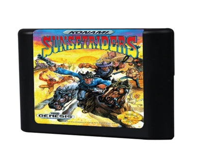 SUNSET RIDERS - Boxed (Sega Genesis Cartridge) | 1990 | Action Shoot Em Up Platformer