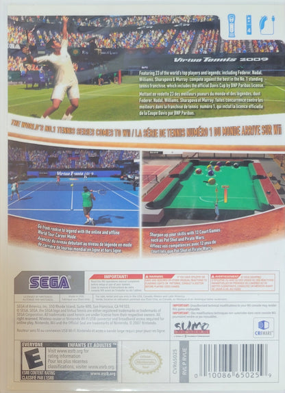 Virtua Tennis 2009 – Nintendo Wii CIB – RE-SEALED