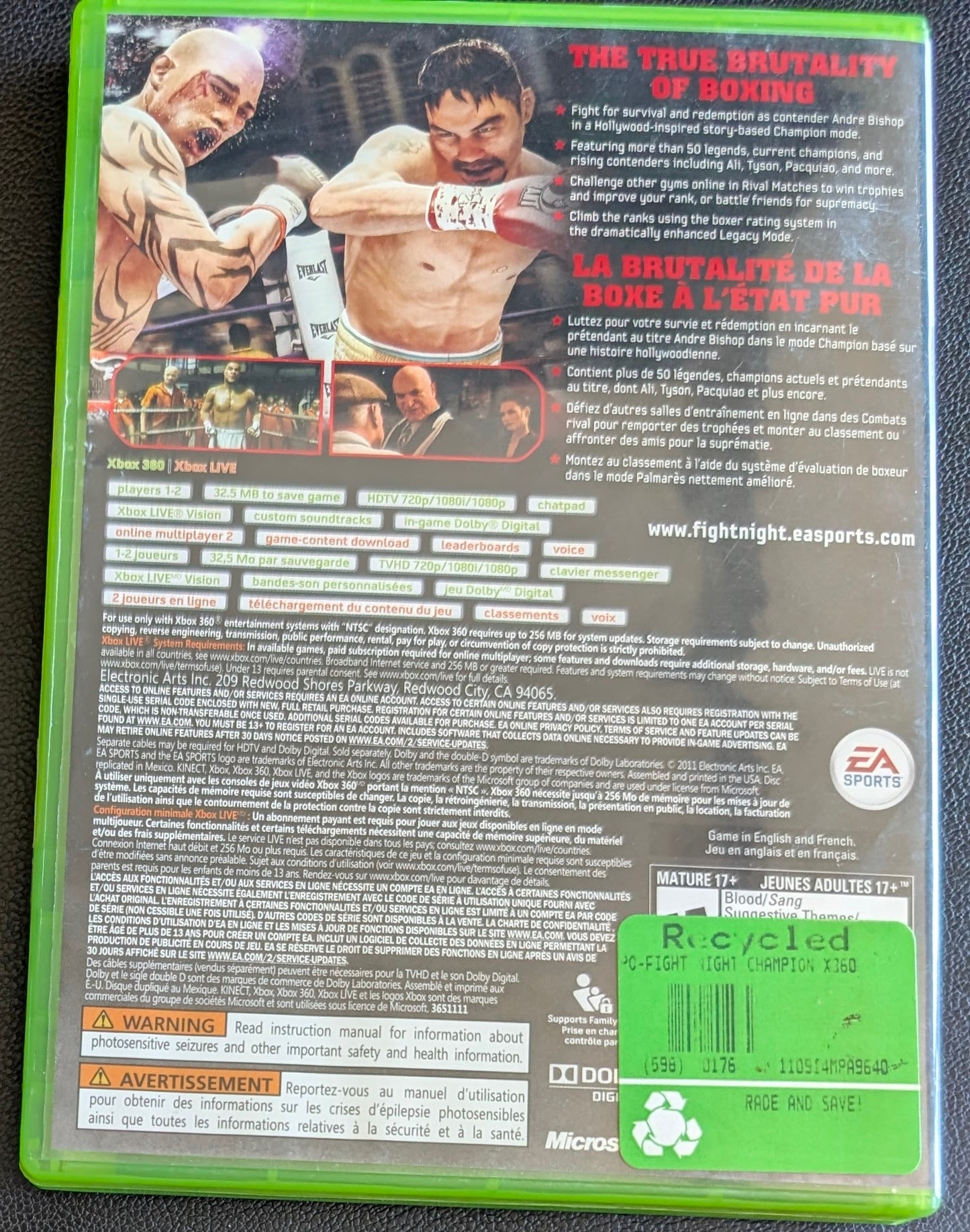 Fight Night Champion (2011) - CIB Xbox 360 | RE-Sealed
