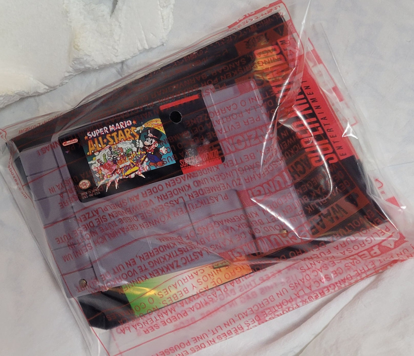 Super Nintendo Entertainment System ALL STARS EDITION Console – Complete in Box FACTORY PLASTIC | Super Mario All-Stars + 1 Controller + Hookups | Immaculate Condition