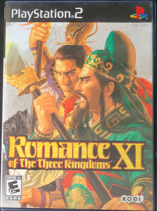 RARE Romance Of The 3 Kingdoms XI - Sony PlayStation 2 PS2 (CIB) Pre-Owned Tested & Working MINT!