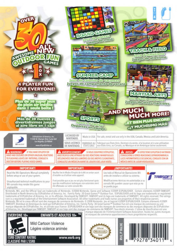 Family Party 30 Games In 1 – Nintendo Wii CIB Re-Sealed Clean Disc