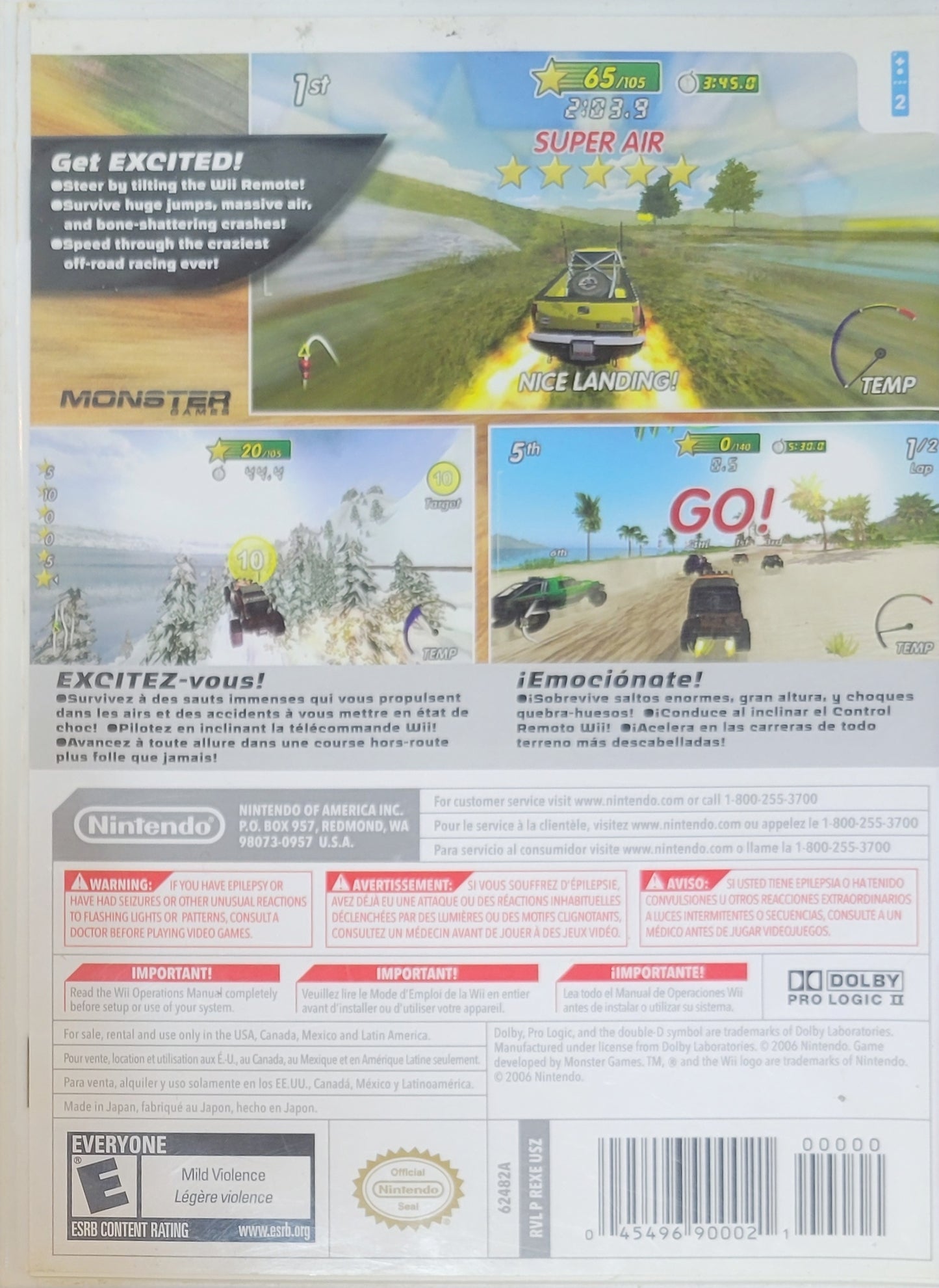 Excite Truck – 2006 Nintendo Wii CIB Re-Sealed Clean Disc