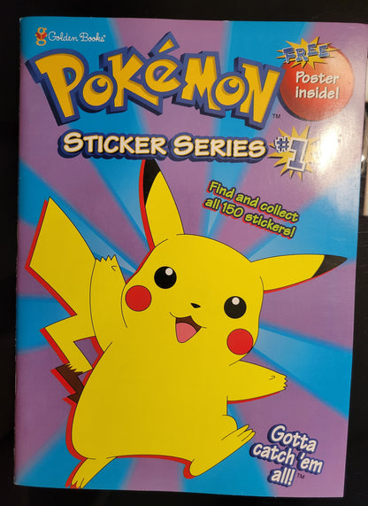 HOLY GRAIL 1st Edition Pokémon Sticker Series # 1!!! *STICKERS NOT IN TACT* Orignal Golden Books Collector's Chapter Book All Ages Pre-Owned